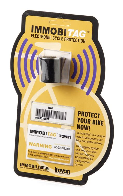 immobitag rfid bike tag solid frame|immobi bicycle security tag.